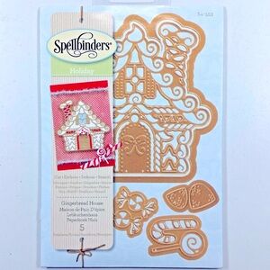 Spellbinders Holiday Gingerbread House Dies Rare HTF Discontinued